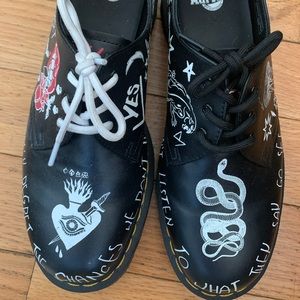 Dr Martens punk tattoo inspired shoes